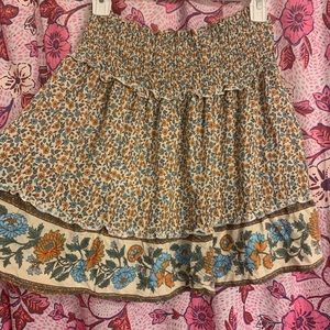 Smocked mini skirt never worn